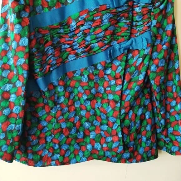 Vintage Raul Blano Silk Skirt Jacket Set size 14 - Picture 5 of 12